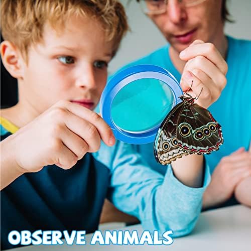 Lewtemi 6 Pack Kids Magnifying Glass with Stand, Multicolor - Image 5