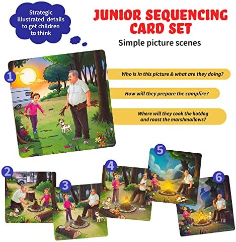 SPARK INNOVATIONS Sequencing Cards Bundle, Storytelling Cards, Higher and Lower Level Boxes, Speech Therapy Games, Learning Toys, Speech Therapy Games Bundle - Image 4