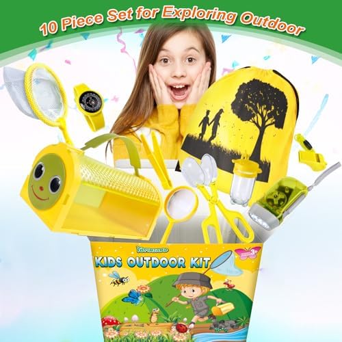 Bug Catcher Kit & Outdoor Explorer Kit for Kids, 10 Pcs Bug Catching Kit - Image 2