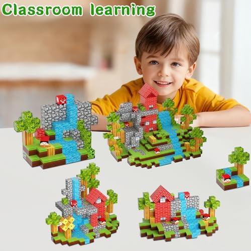 Magnetic Building Blocks STEM Toys for Kids Ages 3-12 – 120 PCS Educational Construction Set with Storage Bag, Safe & Durable Learning Toys for Toddlers Children Boys Girls - Image 5