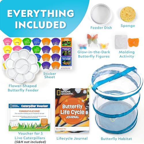 National Geographic Ultimate Butterfly Growing Habitat Kit for Kids - Image 5