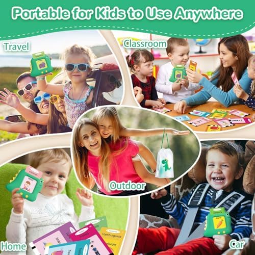 Spanish Talking Flash Cards, Bilingual Español & English Toys for Age 2-5 - Image 6