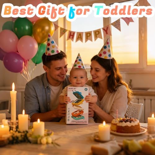 Busy Board for 1 Year Old, Montessori Toys for Baby 6-12 Months, Travel Toys for Toddler 1-3 on Plane Car, Travel Busy Board Busy Cube Gifts for 1 Year Old Boy Girl - Image 7