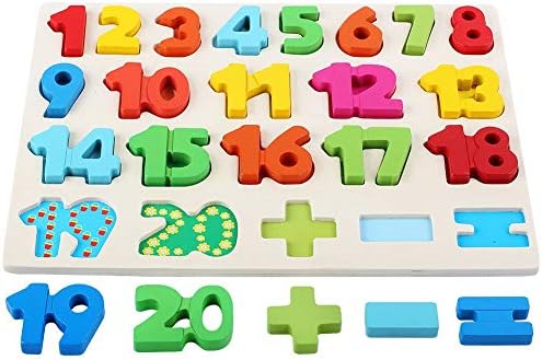 QZMTOY Wooden Puzzles for Toddlers, Wooden Alphabet Number Shape Puzzles Toddler Learning Puzzle Toys for Kids, 3 in 1 Puzzle for Toddlers, Age 3+ (Set of 3) - Image 5