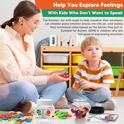 Garybank Emotion Jar for Gauging Kids' Emotions, Emotional Regulation Tool - Image 5