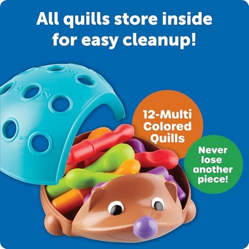 Learning Resources Spike The Fine Motor Hedgehog - Toddler Montessori Toys, Stacking Shape, Gifts for Boys and Girls, Sorting and Matching Skill Activities, Educational Games, Kindergarten - Image 5