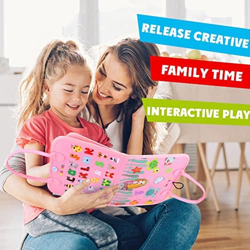 Guolely Busy Board Montessori Toy for 3-6 Year Old Toddlers - Educational Activity Developing Sensory Board for Basic Dress Fine Motor Skills - Travel Toys for Plane Car, Gift for Boys Girls - Image 6