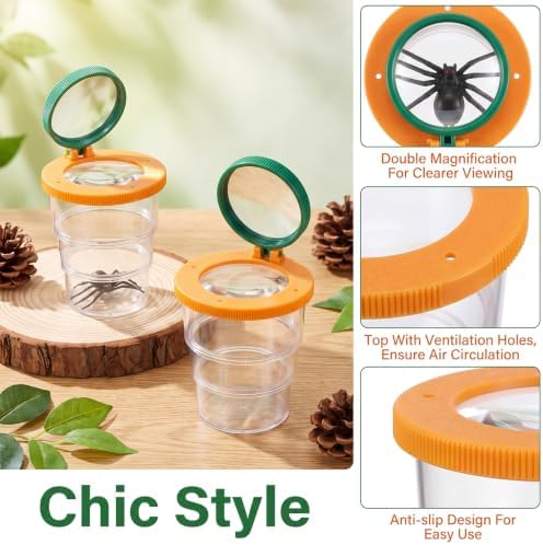 2 Pcs Insect Bug Viewer for Kids, Scalable Portable Bug Container - Image 3