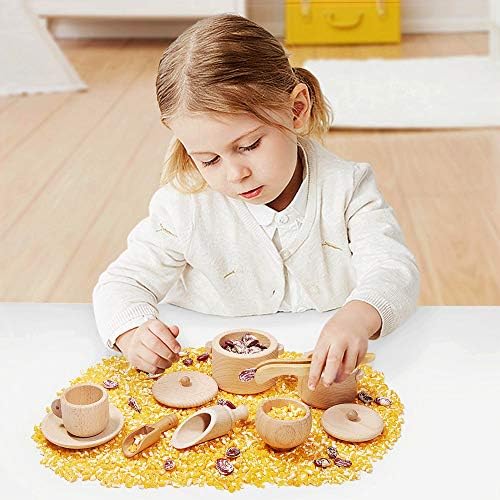 Sensory Bin Toys for Toddlers Montessori Toys, Waldorf Toys, Pretend Play Dish and Tongs- Fine Motor Learning Toys for Sensory Table Activities - Image 4
