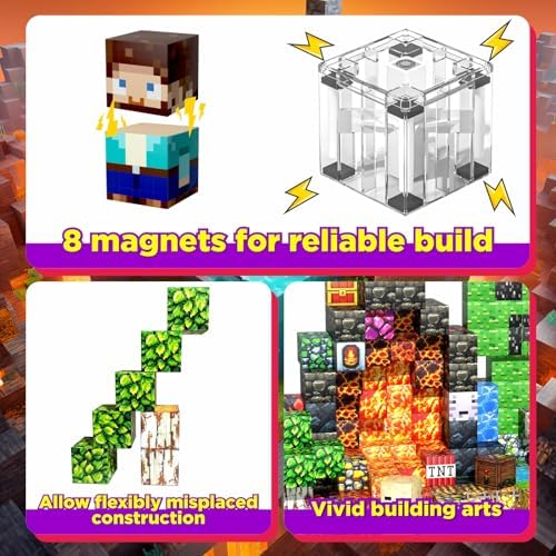 200PCS Magnetic Building Blocks,Learning Sensory Toys for Kids Ages 4-12,STEM Toys Educational Magnet Cubes, Birthday Gifts for Boys & Girls - Image 6