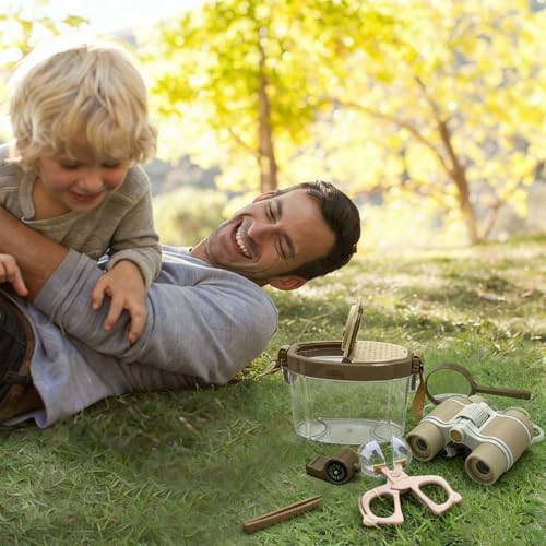 Bug Catcher Kit for Kids, 6 Pcs Kids Bug Catching Kits, Outdoor Nature Explorer Kit, Science Educational Kits with Tweezers, Magnifying Glass, Binoculars for Boys Girls - Image 7