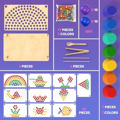 Toddler Wooden Learning Montessori Toys for 3 4 5 Years Old - Image 4