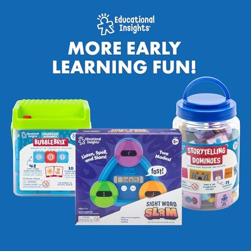 Educational Insights Spell & Drop Word Building Set - CVC Word Games, Kindergarten Learning Activities, Preschool Sight Words, Spelling Toys and Reading Games for Kids 5-7, Learn to Read Flash Cards - Image 6