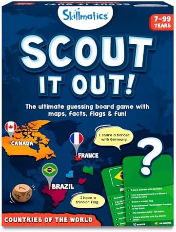 Skillmatics Board Game – Scout It Out, Guessing & Trivia Game for Families by Skillmatics
