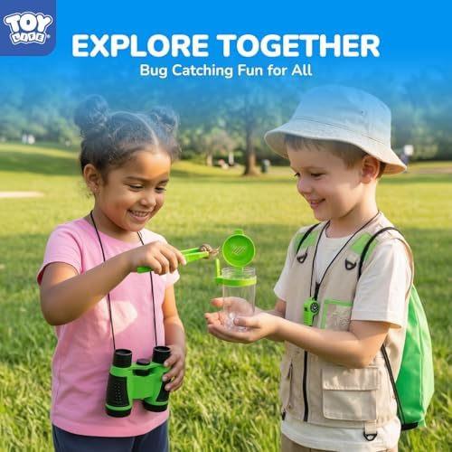 TOY Life Kids Explorer Kit with Bug Catcher for Kids, Bug Catching Kit with Bug Toys, Kid Safari Vest & Hat, Compass, Binoculars, Magnifying Glass, Educational Outdoor Toys Boys Kid Adventure Kit - Image 5