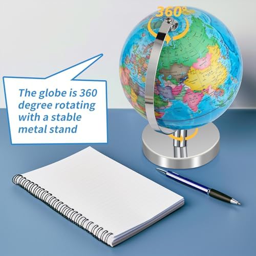9'' Globe for Kids Rewritable World Globe - Image 5