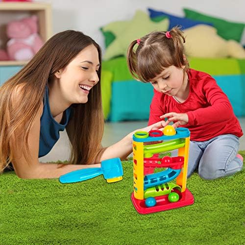 Durable Pound A Ball Toys for Toddler, Stacking, Learning, Active, Early Developmental Hammer Montessori Toys, Fun Gifts for Boy & Girl - STEM Educational Toy - Great Birthday Gift Ages 1 2 3 - Image 6