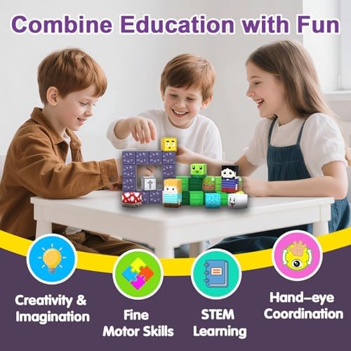 Magnetic Blocks, 150PCS Toys Building Cube Birthday Gifts for Kids - Image 6