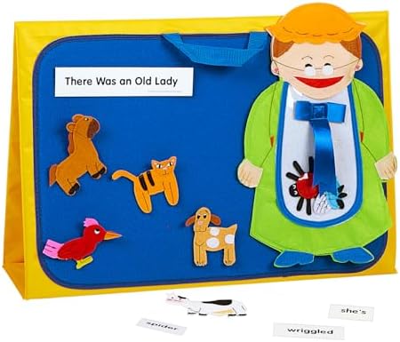 Excellerations There was an Old Lady Felt Story, 10 Pieces, Ages 3+, PreK+ - Image 4