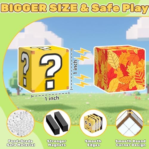 LionFuny 200PCS Magnetic Blocks,Magnetic Building Blocks Stacking Toys,Magnet Toys Building World Set, STEM Sensory Christmas Birthday Gift for Toddlers Boys Kids Age 3 4 5 6 7 8,Upgrade 1" Large Size - Image 3