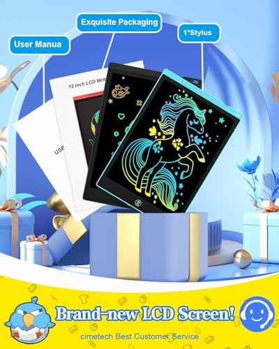 cimetech LCD Writing Tablet, 12 Inch Colorful Drawing Pad for Kids - Image 2