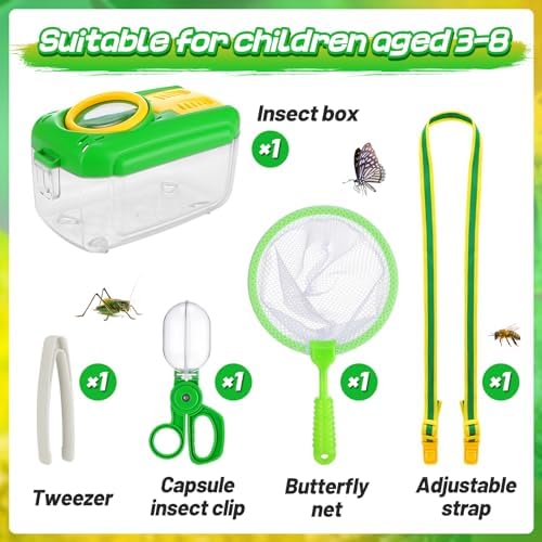 Biubee Bug Catcher for Kids, Bug Catching Kit Gifts with Butterfly Net Toys - Image 6