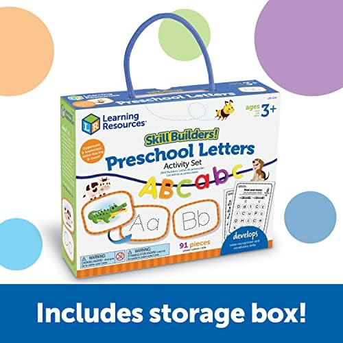 Learning Resources Skill Builders Preschool Letters - Vocabulary Skills, Alphabet Classroom Must Haves, Teacher Supplies, ABC Montessori, Phonics and Reading Games, Fine Motor, Birthday Gift - Image 3