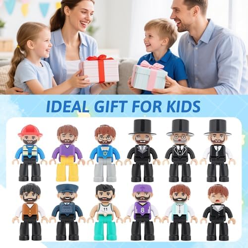 12PCS Large Magnetic People for Magnetic Tiles Compatible with Lego - Image 5