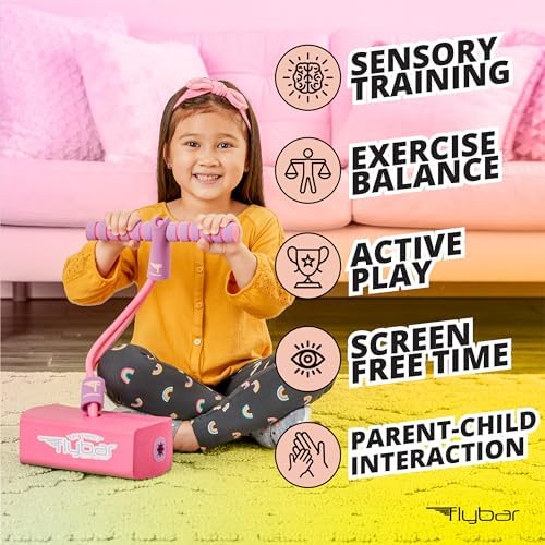 Flybar My First Foam Pogo Jumper for Kids Fun and Safe Pogo Stick for Toddlers, Durable Foam and Bungee Jumper for Ages 3 and up, Supports up to 250lbs (Pink) - Image 3