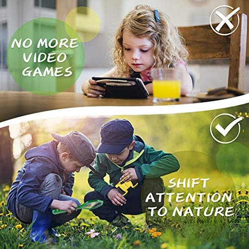 24 Pcs Kids Explorer Kit & Bug Catcher Kit for Kids, Outdoor Toys Adventure Camping Kit with Drawstring Bag, Binoculars, Compass, Butterfly Net, Educational Nature Exploration Toys Gift for Boys Girls - Image 5