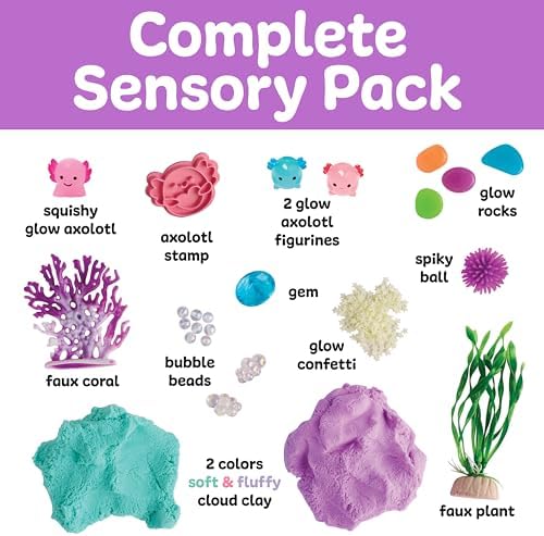 Creativity for Kids Sensory Pack: Axolotl - Sensory Toys for Toddlers, Easter Basket Stuffers, Toddler Activities & Travel Toys, Sensory Bin Fillers, and Axolotl Gifts (Ages 3+) - Image 3