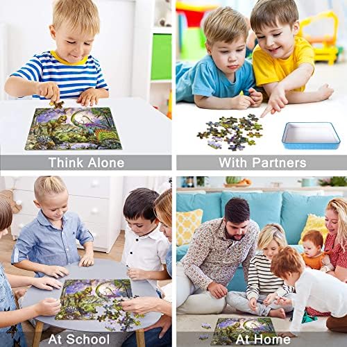LELEMON Puzzles for Kids Ages 4-6,100 Piece Puzzles for Kids in Metal Box - Image 5