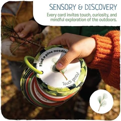 Scavenger Hunt Cards at the Park | Kids Outdoor Activity Cards Game with Magnifying Lens | Nature 2 Year Old Gifts for 2-3 Year Olds | Toddler Games for Boys & Girls - Image 3