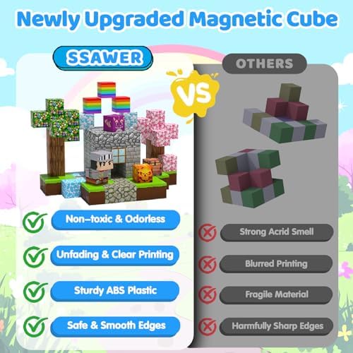 Magnetic Blocks, 150PCS Toys Building Cube Birthday Gifts for Kids - Image 4