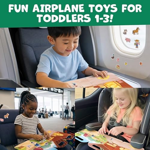 Reusable Sticker Books for Toddlers Kids Airplane Travel Toys Birthday Gift - Image 2