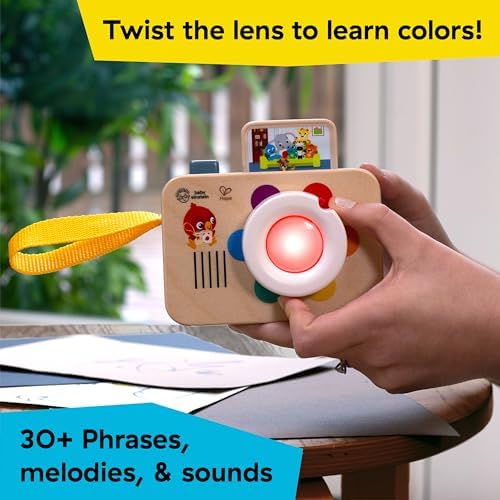 Baby Einstein + Hape Learning Lens Toy Camera for Pretend Play, Ages 6 Months and Up - Image 3