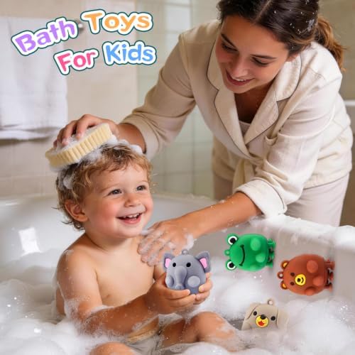 12 PCS Animal Pop Suction Fidgets Toys, Travel Toys for Airplane Car Activities Essential, Party Favors for Kids, Goodie Bags Stuffers for Kids, Bath Toys, Birthday Gifts for Boy Girls - Image 6