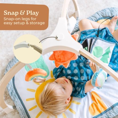 Little Acorn, Montessori Wooden Baby Gym with Kick & Play Musical Piano - Image 6