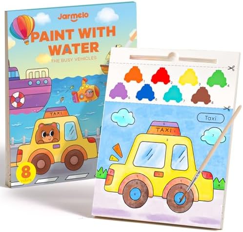 Jar Melo Paint with Water Books for Toddlers, Transportation by JarMel%C3%B3