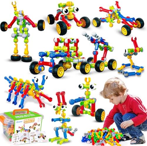 Qirptey Kids STEM Building Toys for 3 4 5 6 7 8+ Year Old Boy Birthday Gift by Qirptey