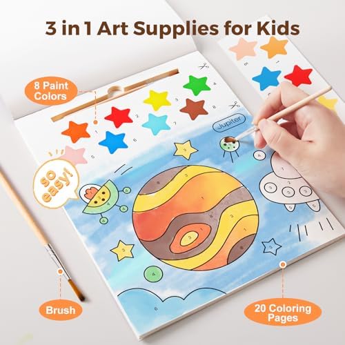 Jar Melo Paint with Water Books for Toddlers, Exploring Space - Image 3