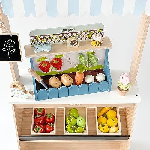PairPear Wooden Play Food Garden Set Montessori Educational Toys for Kids - Image 2