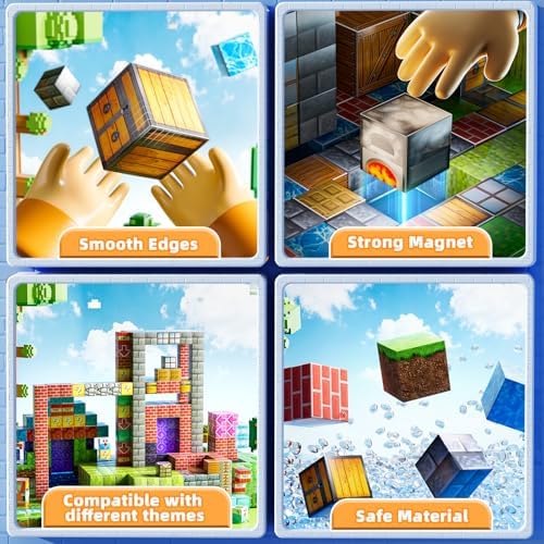 Magnetic Blocks Toys for Kids, 110PCS Magnetic Building Blocks, STEM Montessori Sensory Stacking Toy for Boys Girls Age 3 4 5 6 7 8 9 10, Christmas Birthday Gifts for Boys and Girls Age 3+ - Image 4