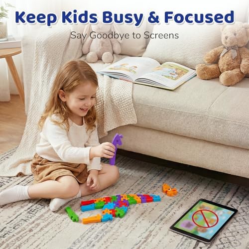 LovesTown Puzzle for Kids, Wooden, 3D Giraffe Shape - Image 5