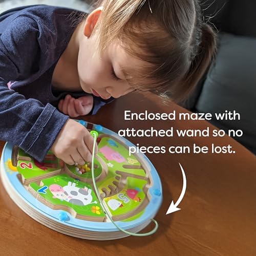 HABA Busy Board for Toddlers 2-4: Number Maze Magnetic Puzzle Game - Toddler Travel Toys for Preschoolers, STEM Toy Encourages Color Recognition, Fine Motor & Counting - Image 6