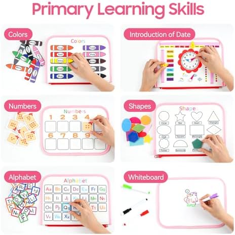 HumorPlay Busy Board Montessori Toys for 1,2,3 Year Old Girl Gifts, Sensory Educational Busy Book for Toddlers 1-3 Age, Christmas Birthday Gift for 1-2 Year Old Girl Toys - Image 4