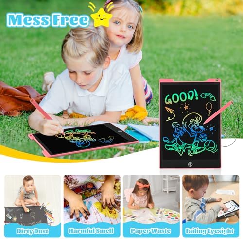 EooCoo Kids Travel Essential 12 Inch LCD Writing Tablet, 2 Pack - Image 3