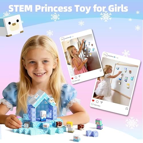GobiDex Magnetic Building Blocks Princess Castle for Girls Age 3+ Years Old - Image 6