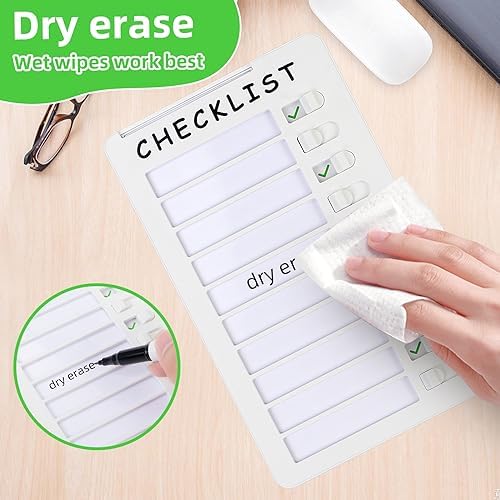 Magnetic Dry Erase Chore Chart for Kids, Whiteboard Checklist Board - Image 2
