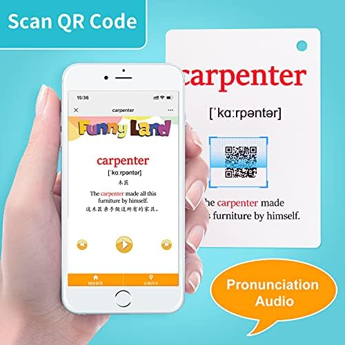 Lilias Occupations Flash Cards, Toddler Learning Toys, Preschool Learning Toys, Homeschool Supplies, Learning Supplies for Kindergarten, 4.3 X 3.14 Inch, 38 Cards in Set - Image 3